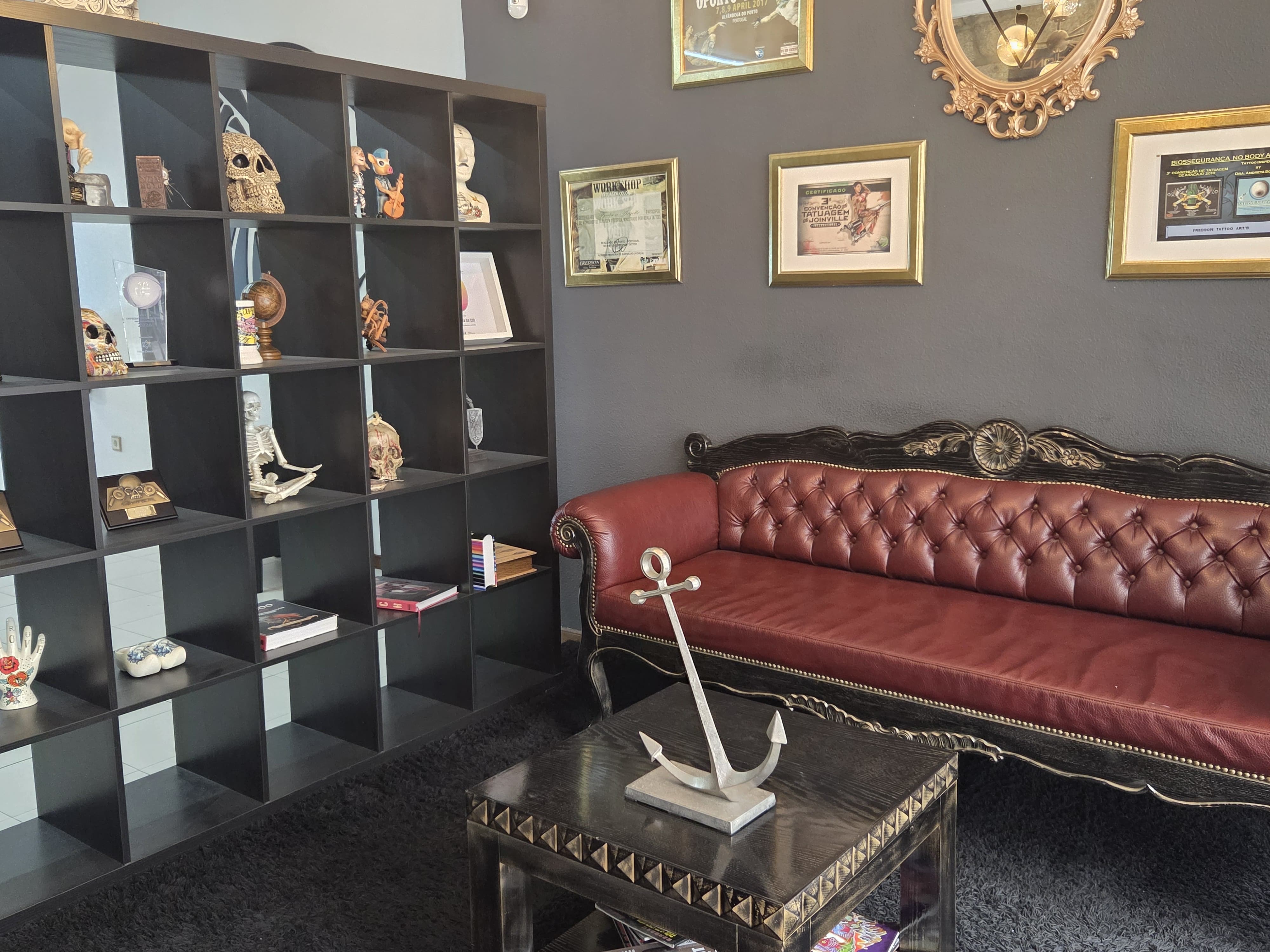 Interior view of our modern and hygienic tattoo studio